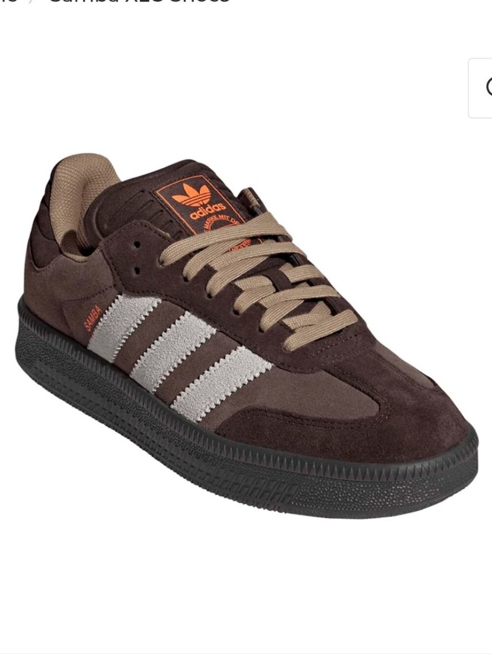 adidas Samba Brown with Gray Stripes Men’s Sneakers